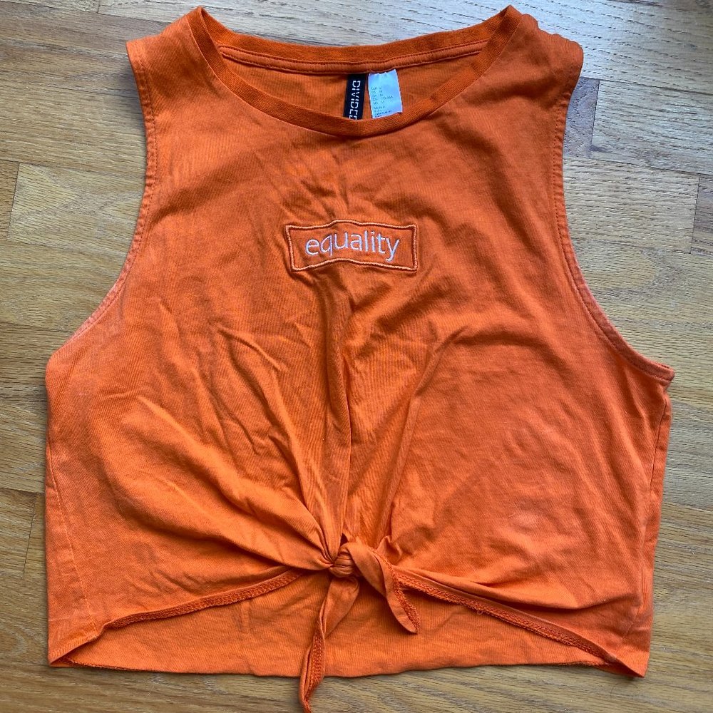 Cute Orange Equality Crop Top